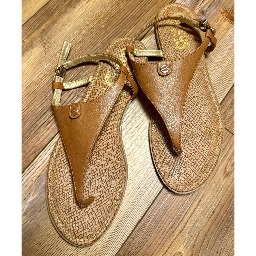 Circus by Sam Edelman Cassandra Thong Sandals Womens Size 10 Brown Ankle Strap